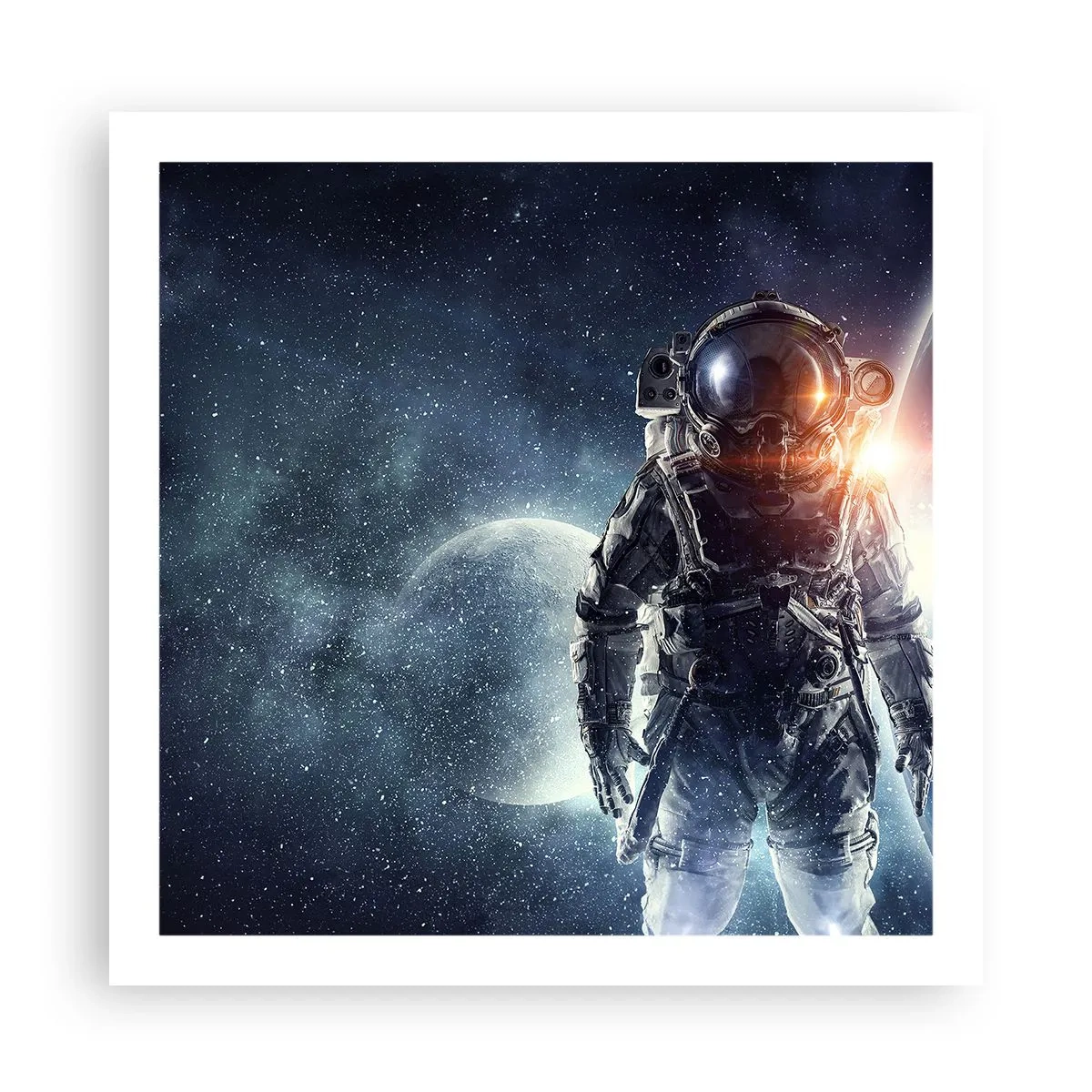 Affiche - Poster - Aventure spatiale - 60x60 cm