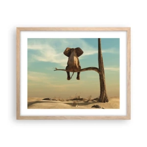 Affiche dans un chêne clair - Poster - Nouveau point de vue - 50x40 cm