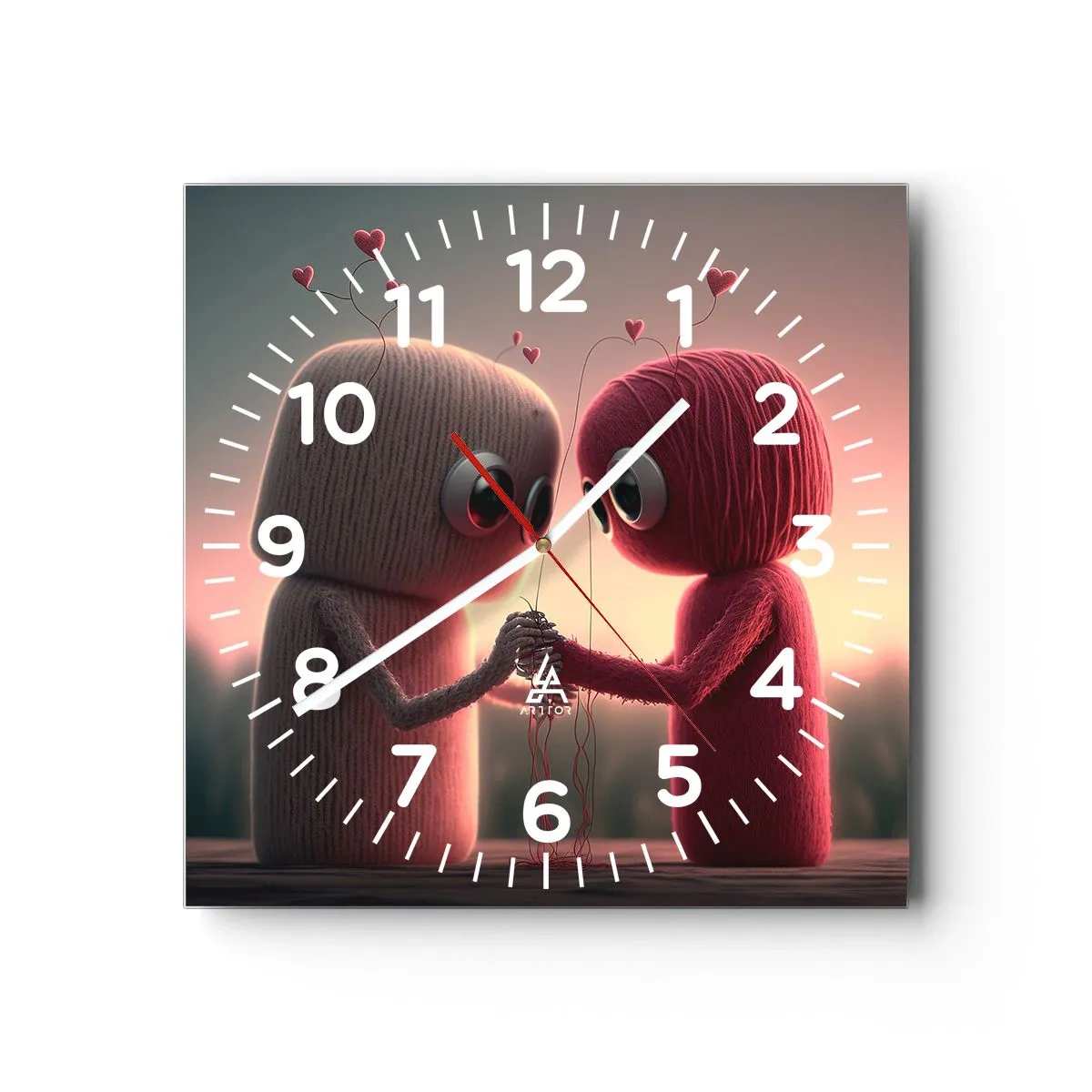 Horloge murale - Pendule murale - Tout le monde a le droit d'aimer - 40x40 cm