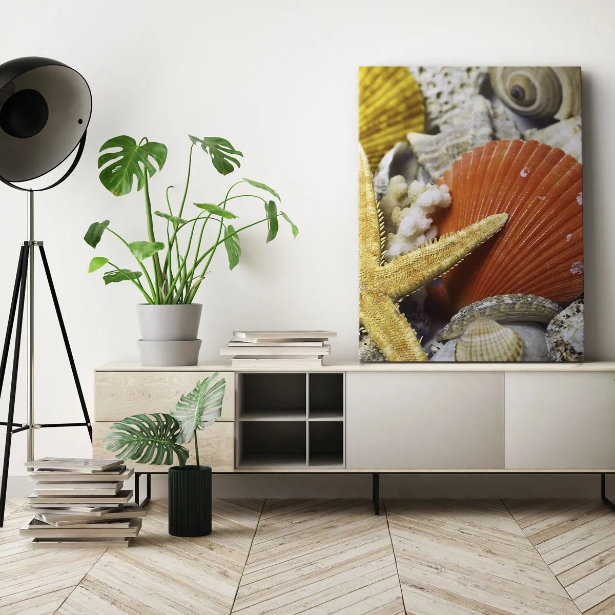 Impression sur toile - Image sur toile - Trésors de l'océan - 55x100 cm