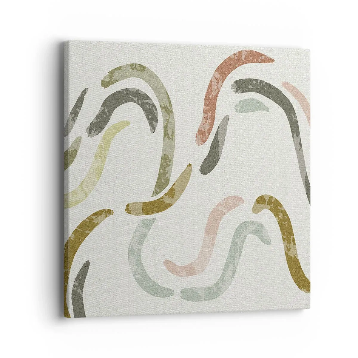 Impression sur toile - Image sur toile - Une joyeuse danse de l'abstraction - 40x40 cm