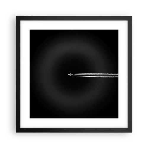 Affiche dans un cadre noir - Poster - Dans une autre dimension - 40x40 cm