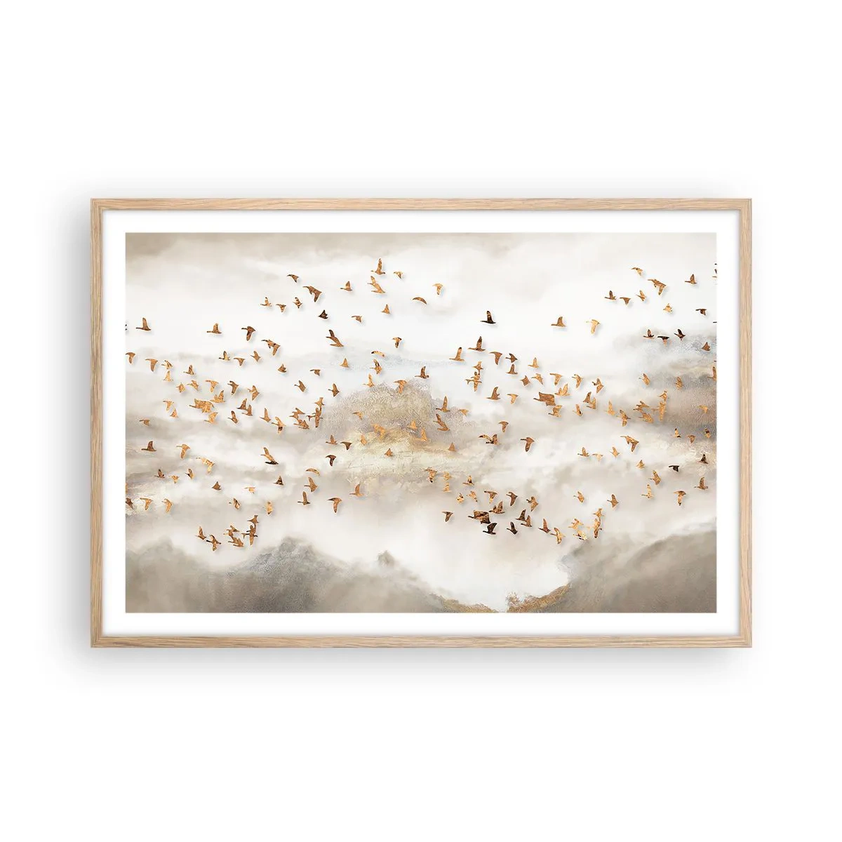 Affiche dans un chêne clair - Poster - Il est l'heure… - 91x61 cm