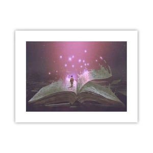 Affiche - Poster - Invitation à un autre monde - lisez ! - 40x30 cm