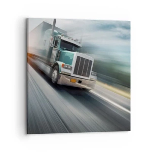 Impression sur toile - Image sur toile - Le géant américain est en fuite - 70x70 cm