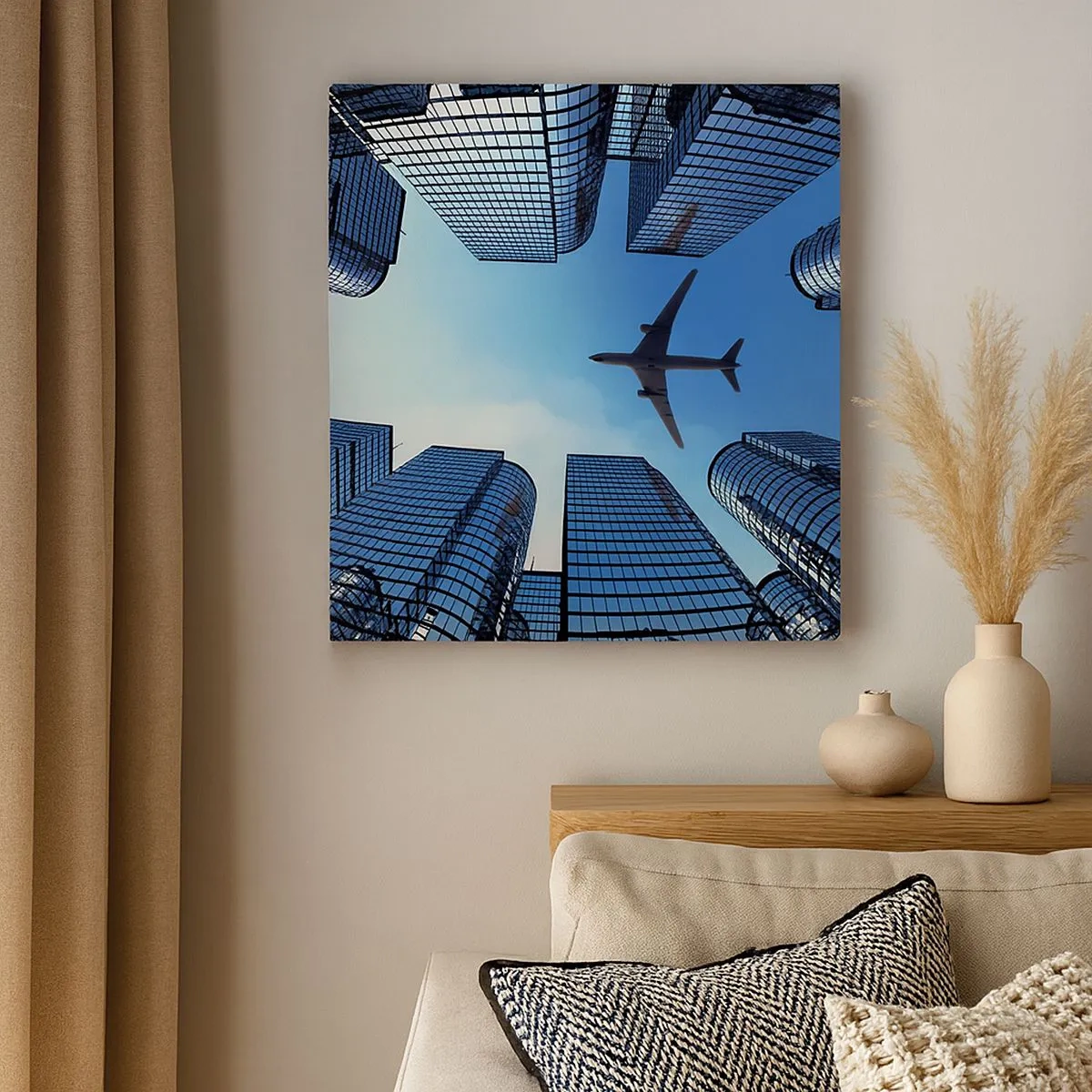 Impression sur toile - Image sur toile - La vue depuis le ravin de verre - 30x30 cm