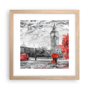 Affiche dans un chêne clair - Poster - Une journée passionnante - 30x30 cm