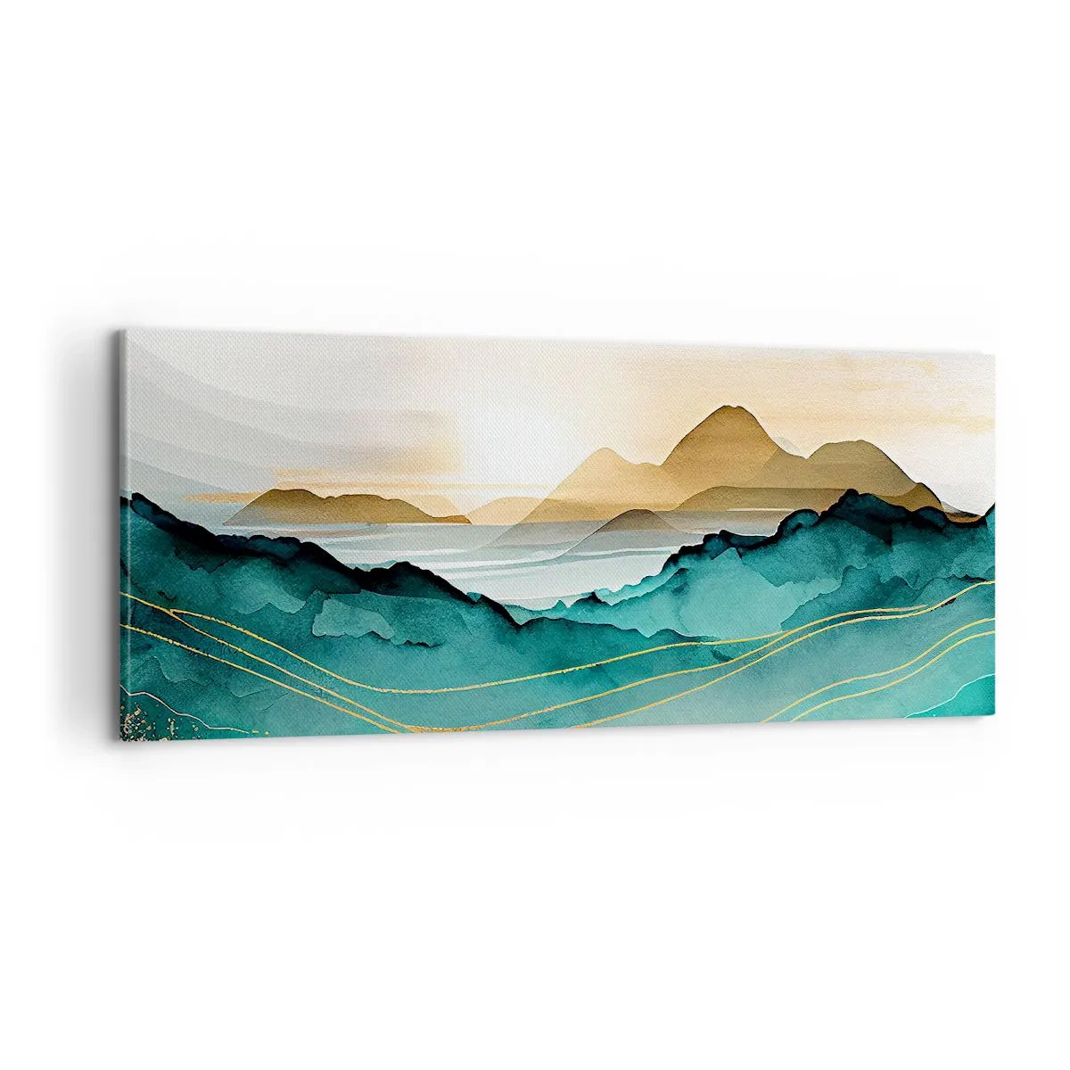 Impression sur toile - Image sur toile - Au frontière de l’abstraction – paysage - 100x40 cm