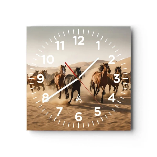 Horloge murale - Pendule murale - Libre comme le vent - 30x30 cm