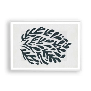 Affiche dans un cadre blanc - Poster - Formes de la nature - 100x70 cm