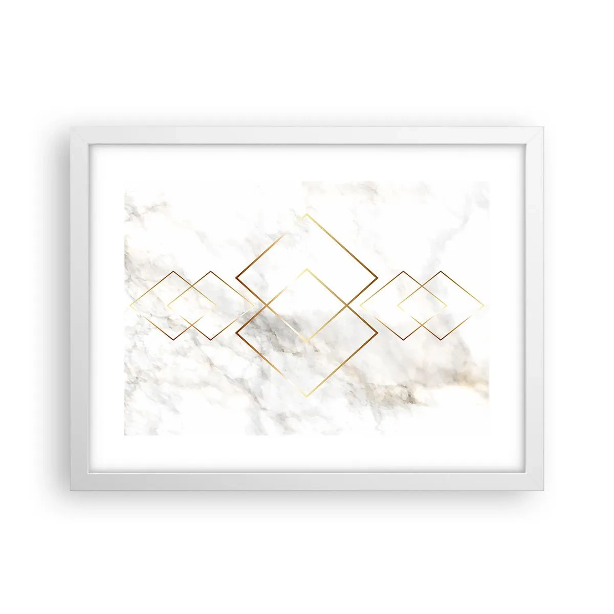Affiche dans un cadre blanc - Poster - Vue à l'infini - 40x30 cm