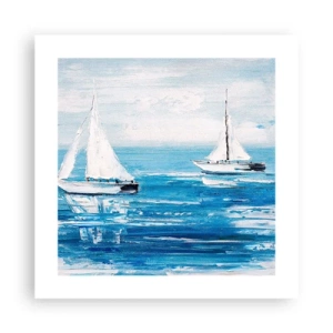 Affiche - Poster - Avec un ami à mes côtés - 40x40 cm