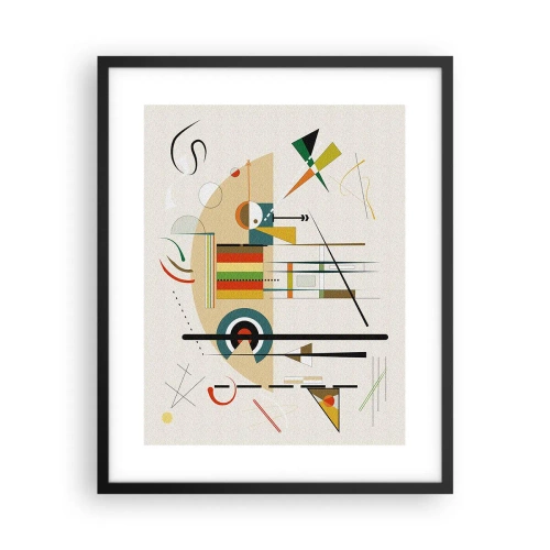 Affiche dans un cadre noir - Poster - Et le monde s’amuse - 40x50 cm