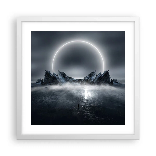 Affiche dans un cadre blanc - Poster - La fin de l'histoire - 40x40 cm