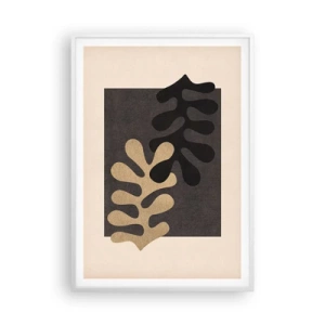 Affiche dans un cadre blanc - Poster - Absence et complément - 70x100 cm