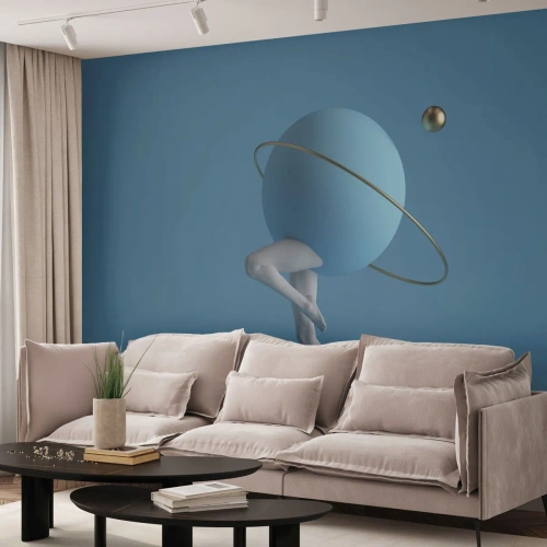 Papier Peint Autocollant Deluxe Sticker - Et les planètes deviennent folles - Abstraction, Jambes, Tridimensionnel - 250x175 cm