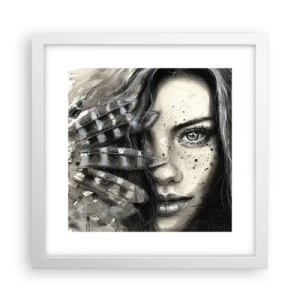 Affiche dans un cadre blanc - Poster - Beauté sauvage - 30x30 cm