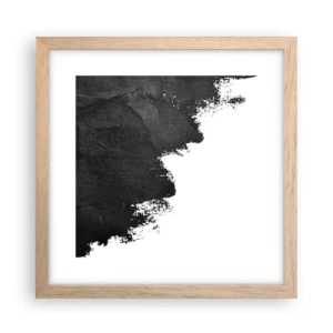 Affiche dans un chêne clair - Poster - Éléments : terre - 30x30 cm