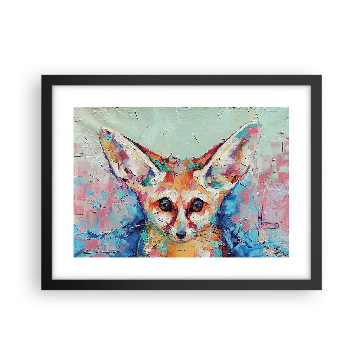 Affiche dans un cadre noir - Poster - Etes-vous prêts pour moi? - 40x30 cm