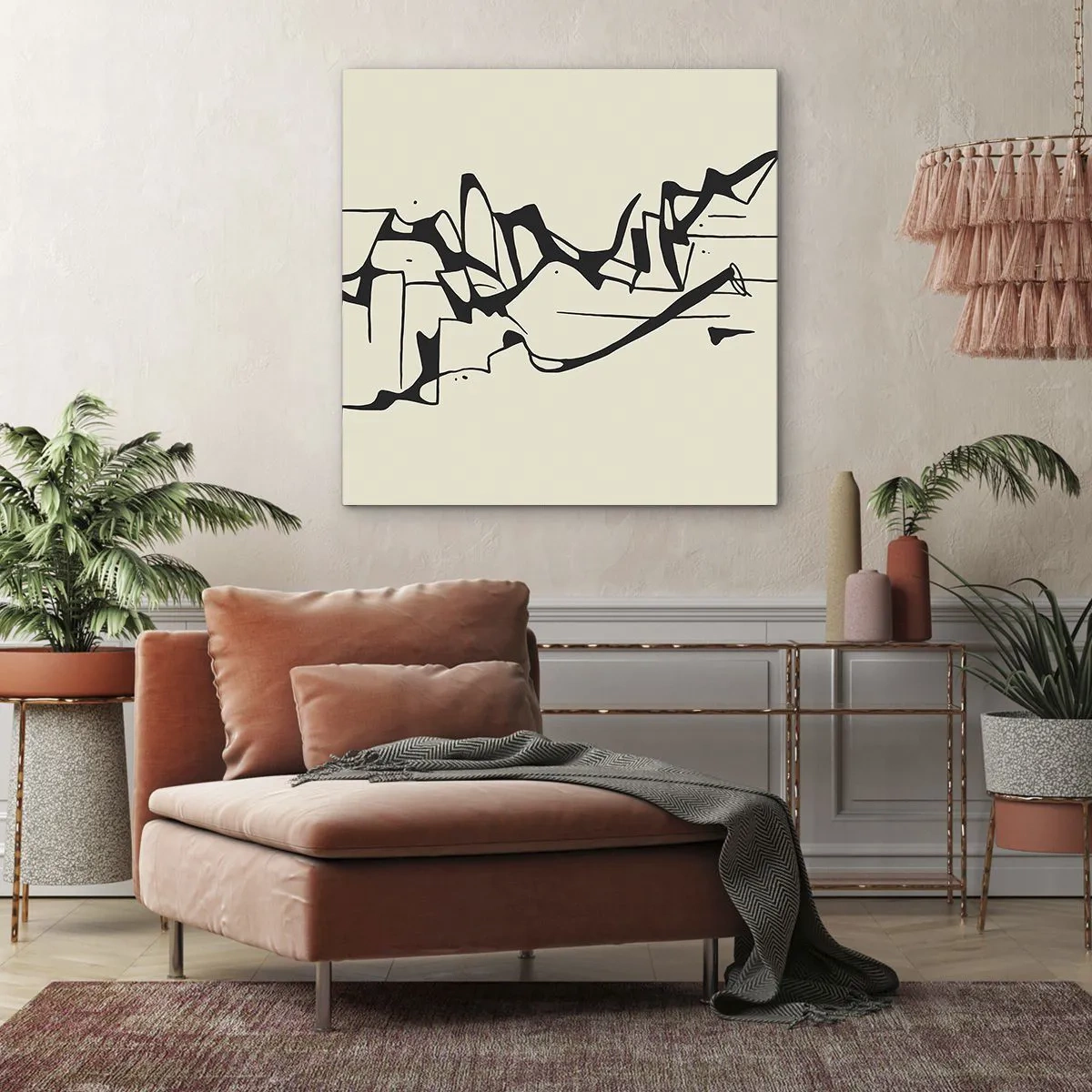 Impression sur toile - Image sur toile - Peut-être un paysage - 40x40 cm