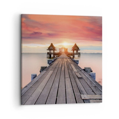 Impression sur toile - Image sur toile - L'Ouest à l'Est - 70x70 cm