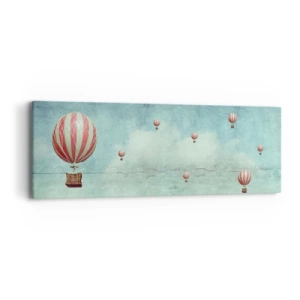 Impression sur toile - Image sur toile - Libre de l'agitation de la vie - 90x30 cm