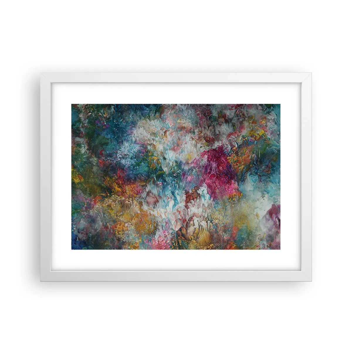 Affiche dans un cadre blanc - Poster - En pleine floraison - 40x30 cm