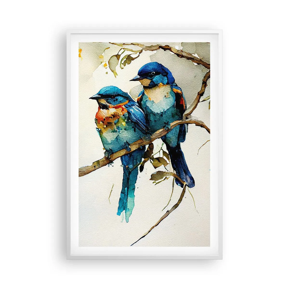 Affiche dans un cadre blanc - Poster - A-t-il été offensé ? - 61x91 cm