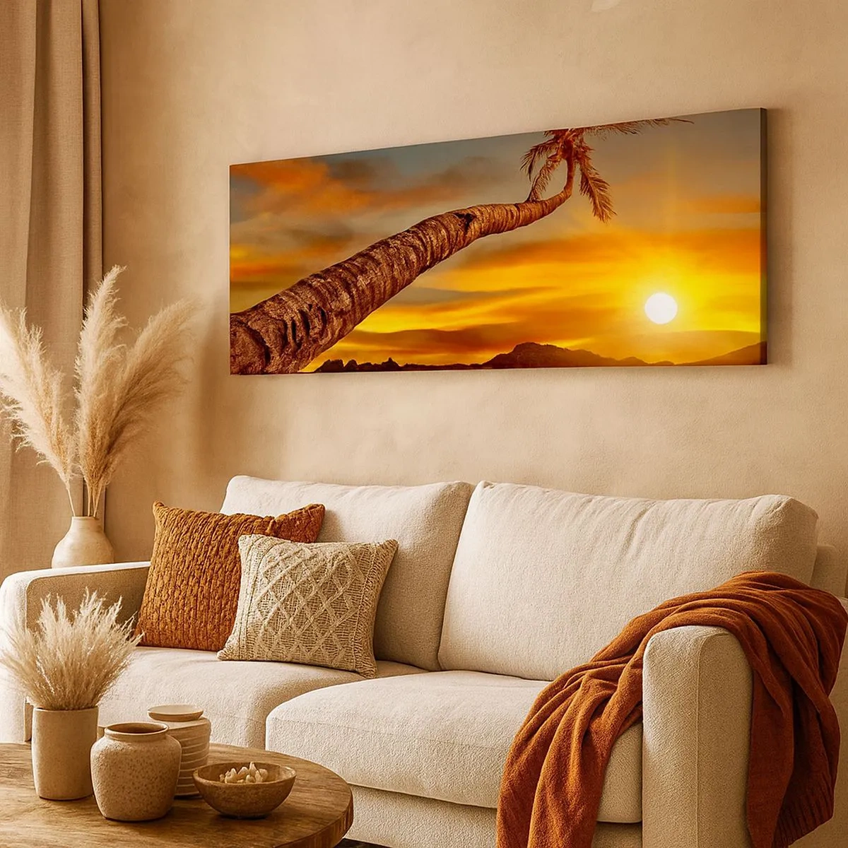 Impression sur toile - Image sur toile - Vacances exotiques, aventure caribéenne - 100x40 cm