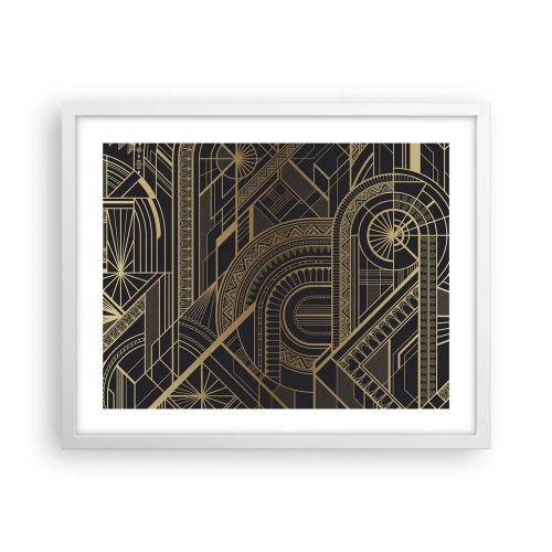 Affiche dans un cadre blanc - Poster - Concept, idée, plan - 50x40 cm