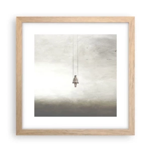 Affiche dans un chêne clair - Poster - Enfant en nous - 30x30 cm