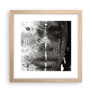 Affiche dans un chêne clair - Poster - Découvrez l'esprit primal - 30x30 cm