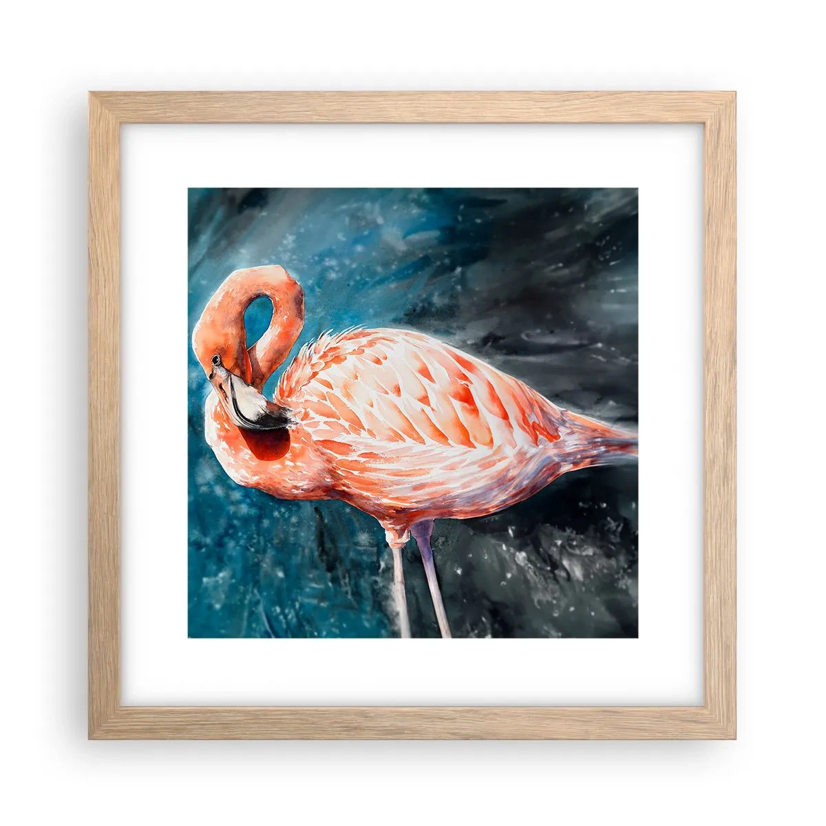 Affiche dans un chêne clair - Poster - Décoratif par nature - 30x30 cm