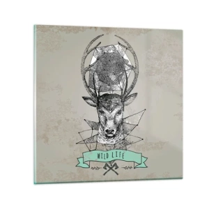 Impression sur verre - Image sur verre - Voir St. Hubertus - 40x40 cm