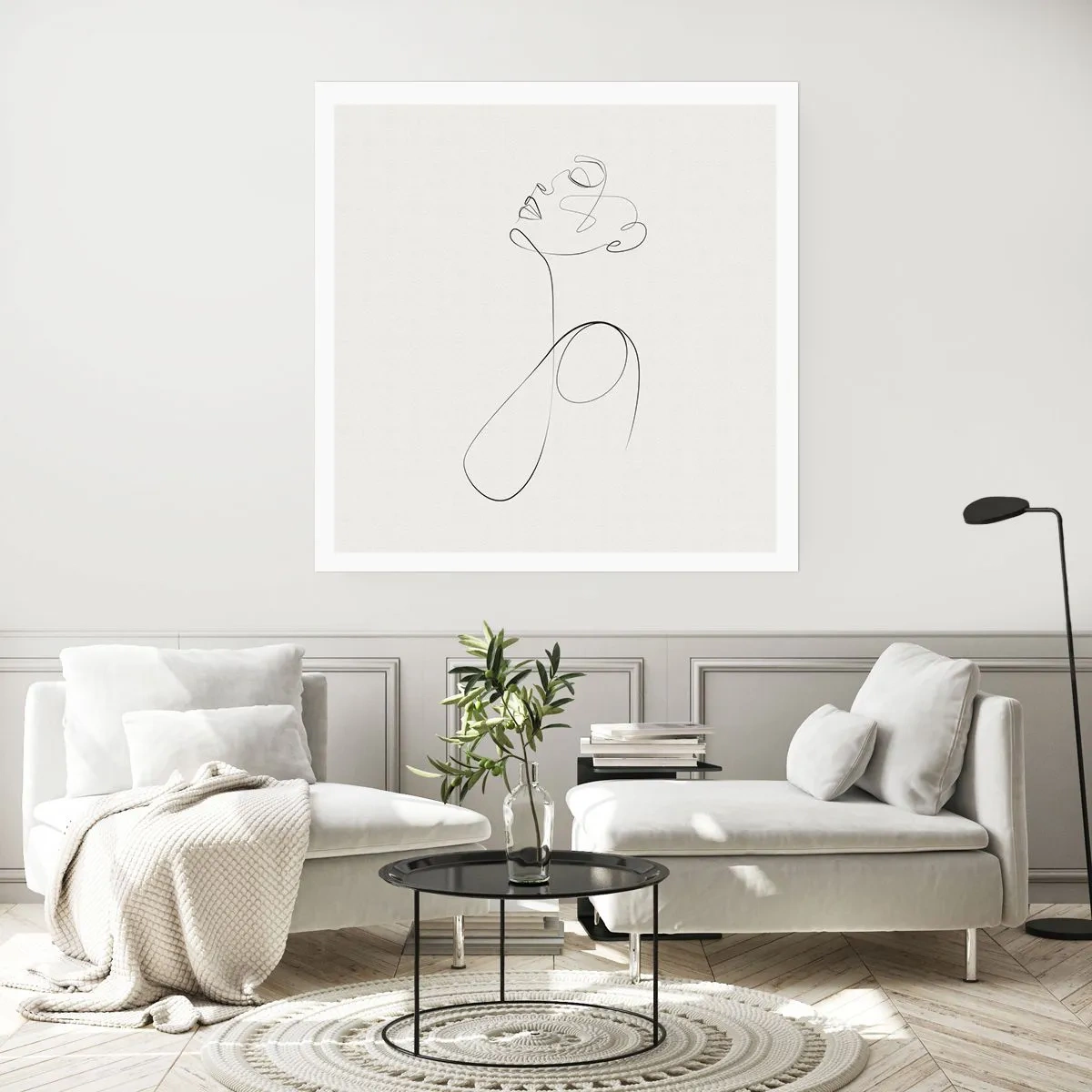 Affiche - Poster - En boucle dans les rêves - 50x50 cm