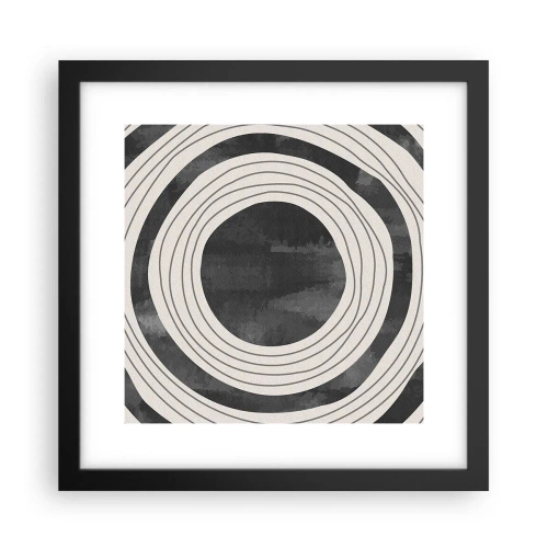 Affiche dans un cadre noir - Poster - Droit au but - 30x30 cm