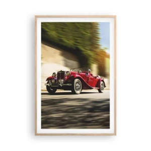 Affiche dans un chêne clair - Poster - Plus belle que Nike de Samothrace - 61x91 cm