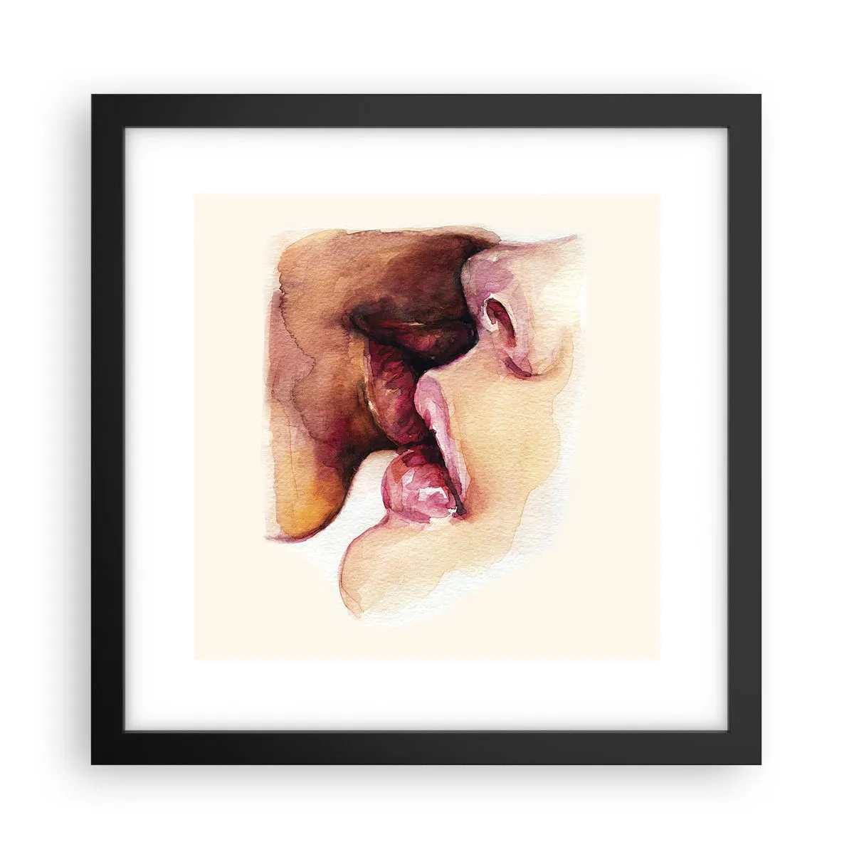 Affiche dans un cadre noir - Poster - Comme le jour et la nuit, la terre et le ciel - 30x30 cm