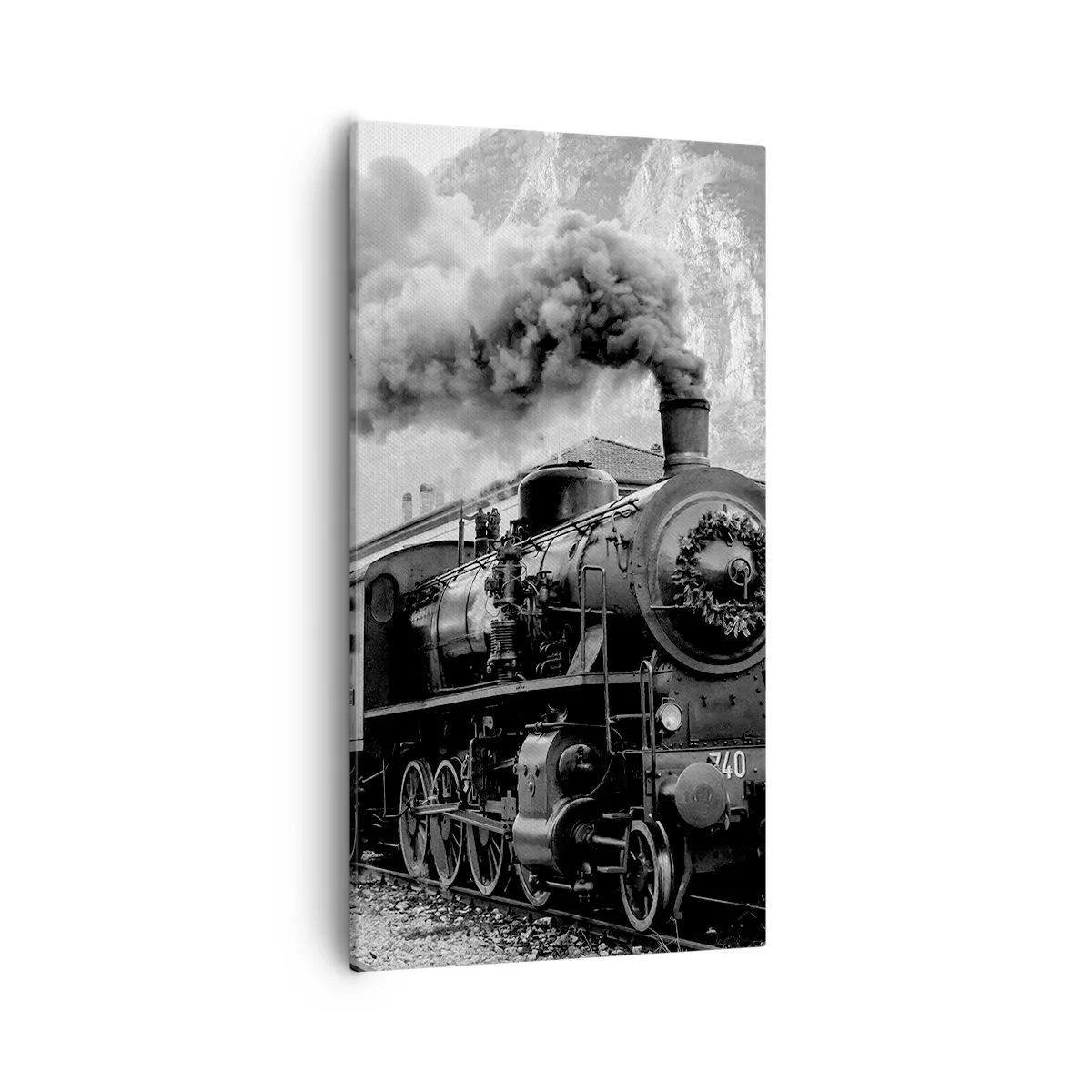 Impression sur toile - Image sur toile - Attend à la gare... - 55x100 cm