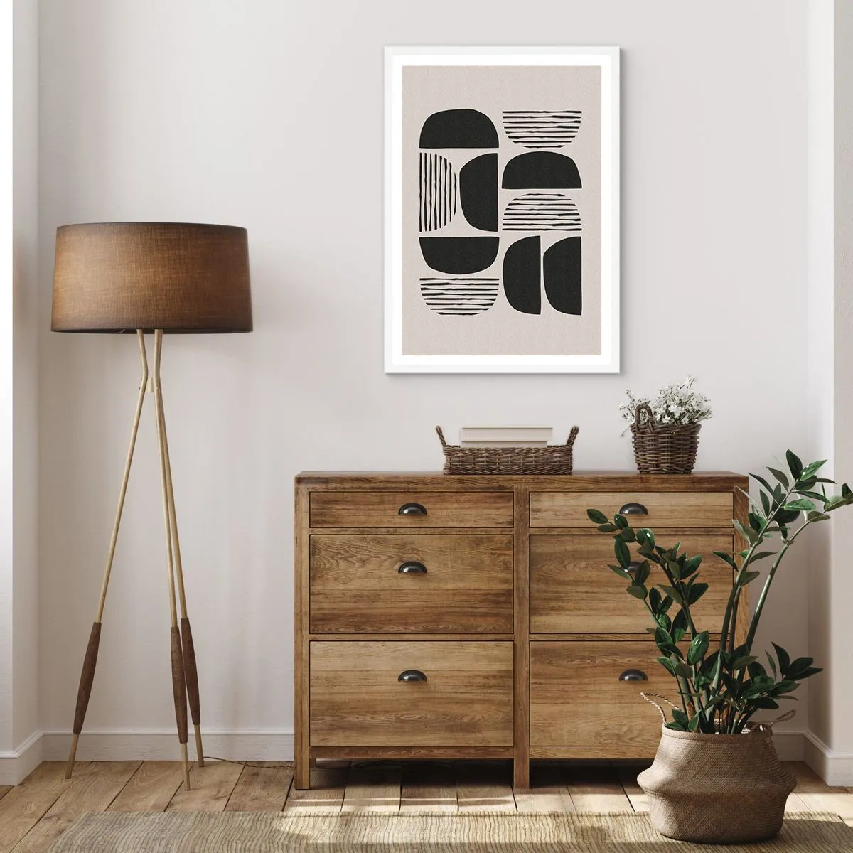 Affiche dans un cadre blanc - Poster - Offres sans enthousiasme - 50x70 cm