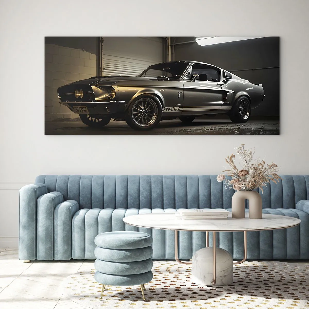 Impression sur verre - Image sur verre - Retour dans le passé - 100x40 cm