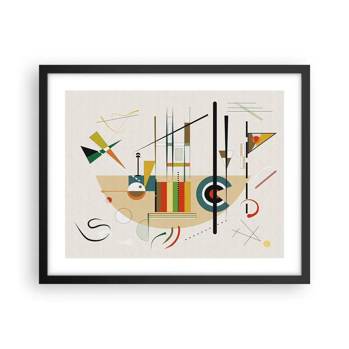 Affiche dans un cadre noir - Poster - Et le monde s’amuse - 50x40 cm