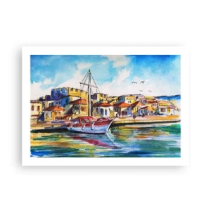 Affiche - Poster - Après-midi arc-en-ciel - 70x50 cm