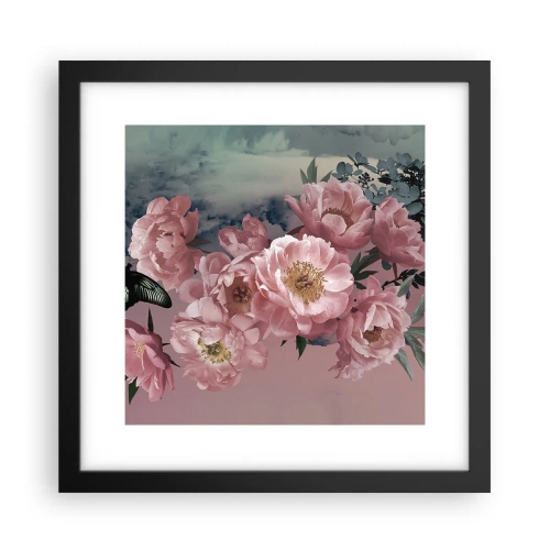 Affiche dans un cadre noir - Poster - Pic du romantisme - 30x30 cm
