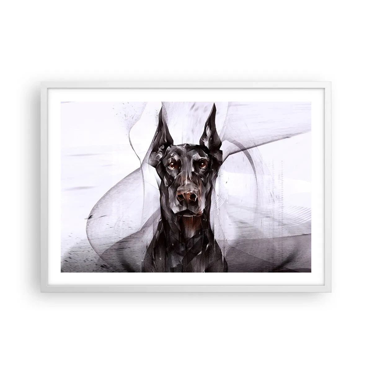 Affiche dans un cadre blanc - Poster - Né noble - 70x50 cm