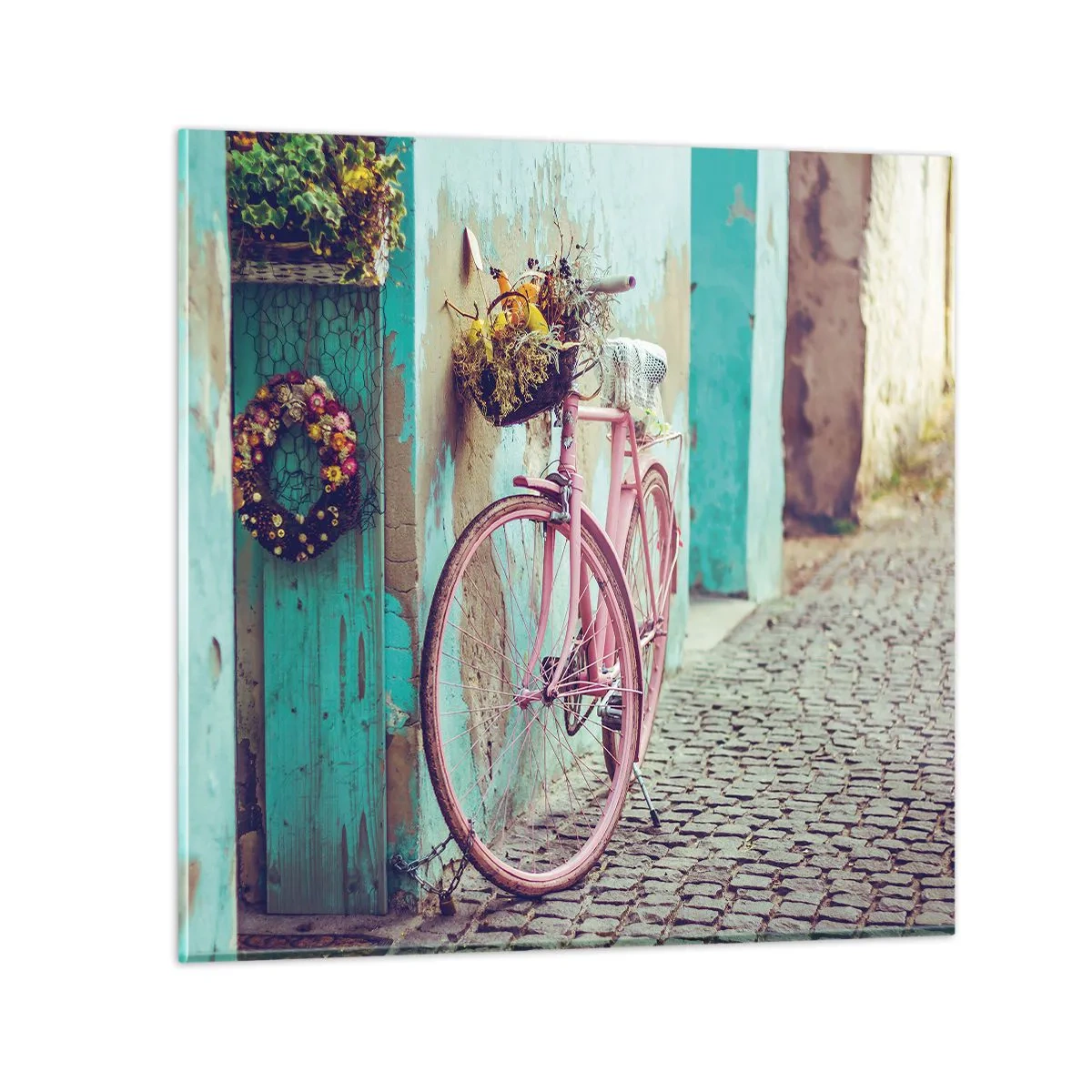 Impression sur verre - Image sur verre - Je reviens tout de suite - 60x60 cm