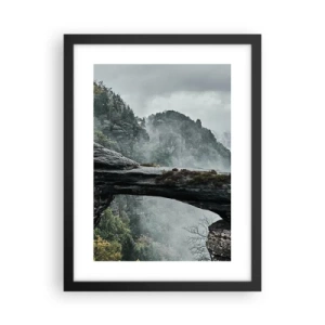 Affiche dans un cadre noir - Poster - L'aventure est sur le point de commencer - 30x40 cm