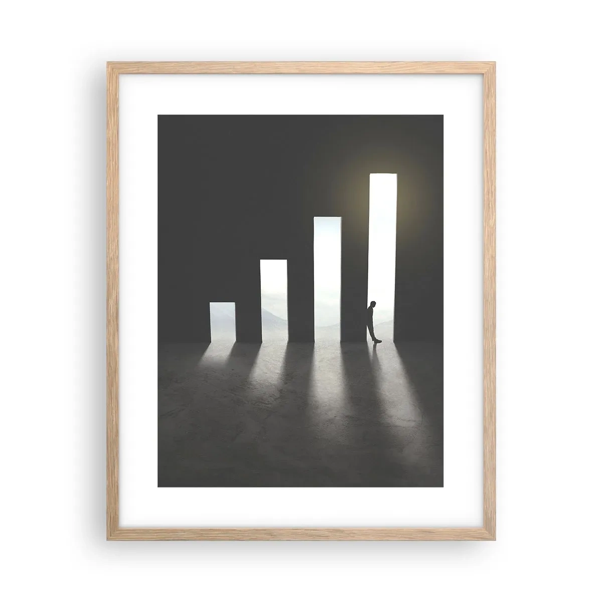 Affiche dans un chêne clair - Poster - Succès – impression - 40x50 cm