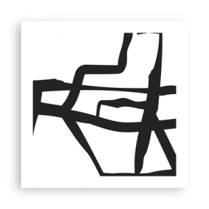 Affiche - Poster - Conception noir et blanc - 50x50 cm