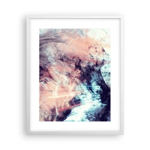 Affiche dans un cadre blanc - Poster - Sentir le vent - 40x50 cm